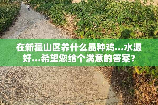 在新疆山区养什么品种鸡…水源好…希望您给个满意的答案？