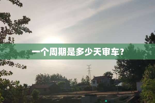 一个周期是多少天审车？