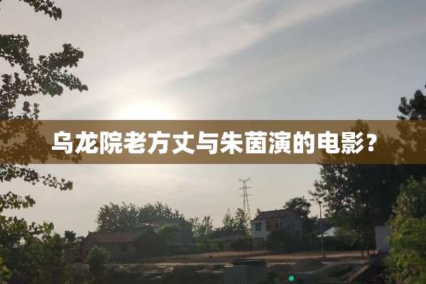 乌龙院老方丈与朱茵演的电影？