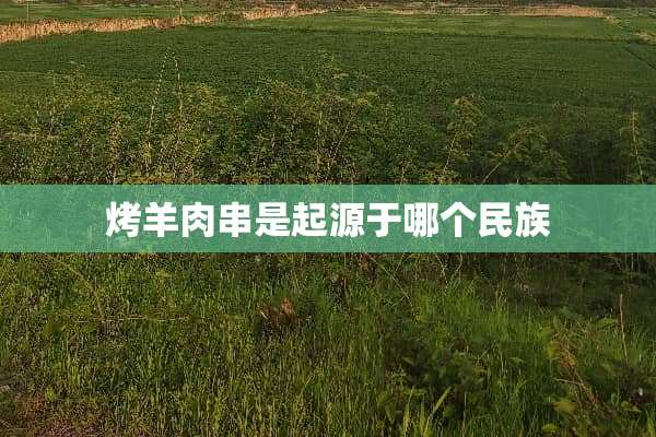 烤羊肉串是起源于哪个民族