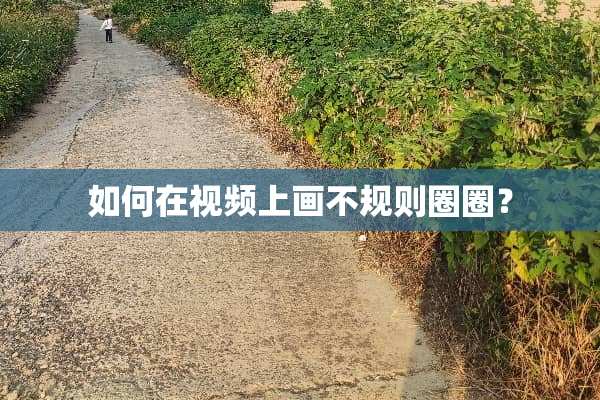 如何在视频上画不规则圈圈？