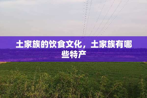 土家族的饮食文化，土家族有哪些特产