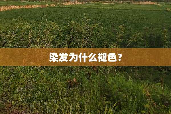 染发为什么褪色？