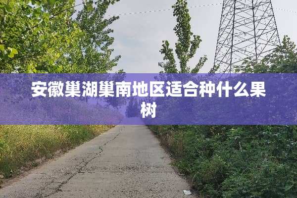 安徽巢湖巢南地区适合种什么果树