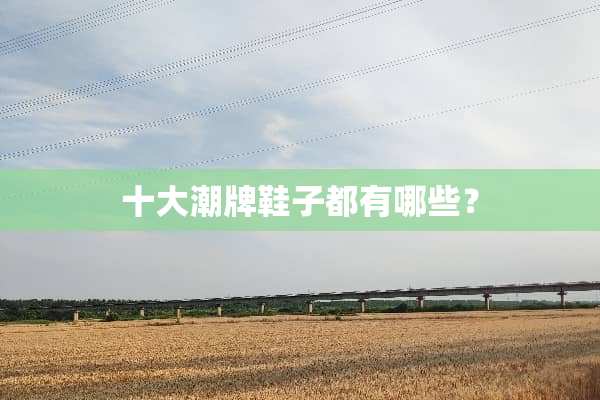 十大潮牌鞋子都有哪些？
