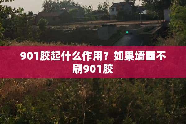 901胶起什么作用？如果墙面不刷901胶