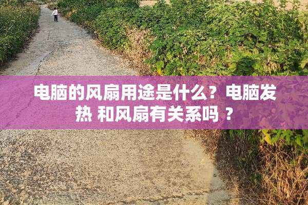 电脑的风扇用途是什么？电脑发热 和风扇有关系吗 ？