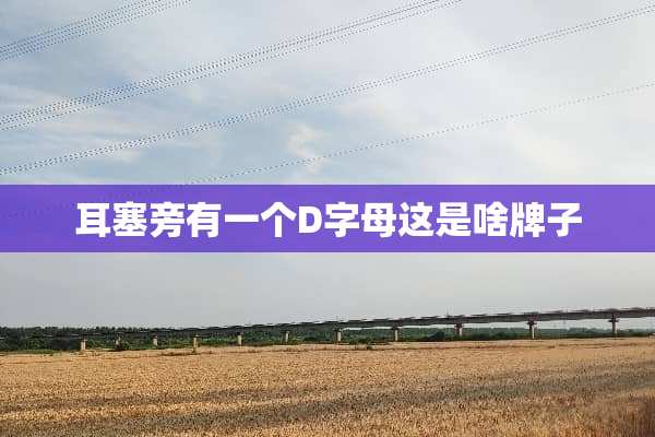 耳塞旁有一个D字母这是啥牌子