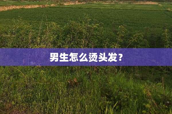 男生怎么烫头发？