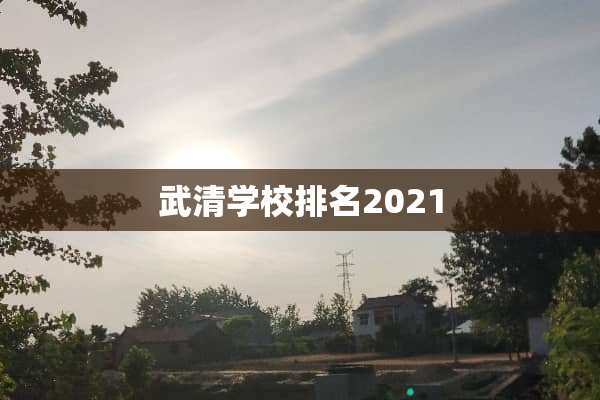 武清学校排名2021