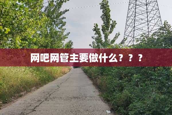 网吧网管主要做什么？？？