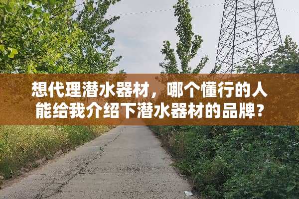想代理潜水器材，哪个懂行的人能给我介绍下潜水器材的品牌？