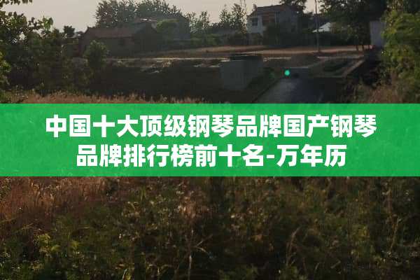 中国十大**钢琴品牌国产钢琴品牌排行榜前十名-万年历