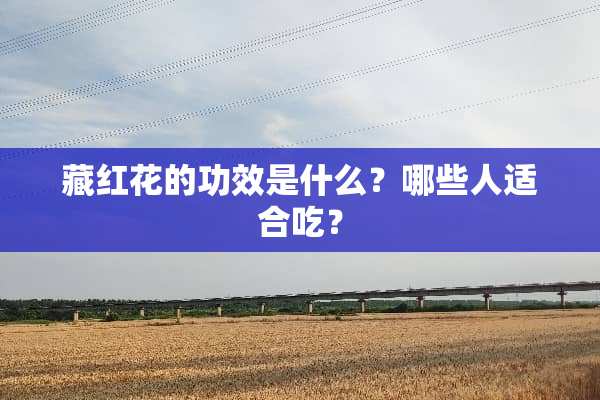 藏红花的功效是什么？哪些人适合吃？