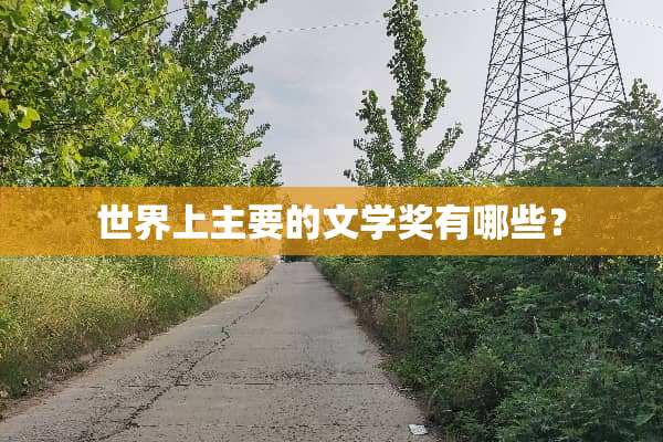 世界上主要的文学奖有哪些？
