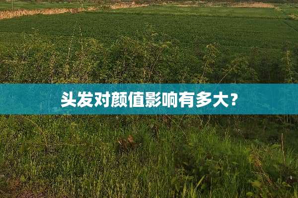 头发对颜值影响有多大？