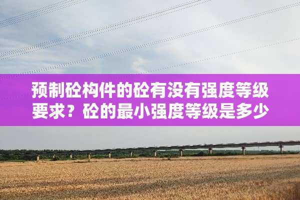 预制砼构件的砼有没有强度等级要求？砼的最小强度等级是多少呢？