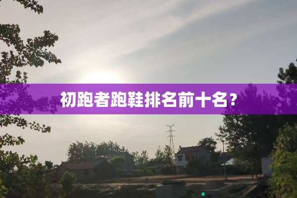 初跑者跑鞋排名前十名？