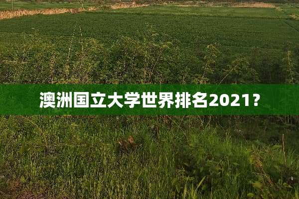 澳洲国立大学世界排名2021？