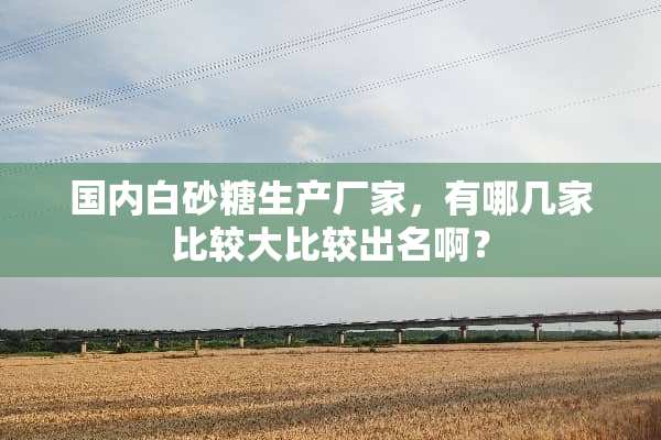 国内白砂糖生产厂家，有哪几家比较**较出名啊？