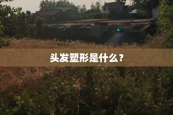 头发塑形是什么？