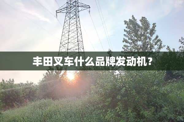 丰田叉车什么品牌发动机？