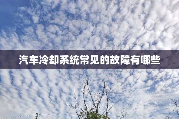 汽车**系统常见的故障有哪些