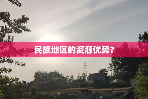 民族地区的资源优势？