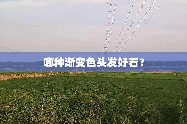 哪种渐变色头发好看？
