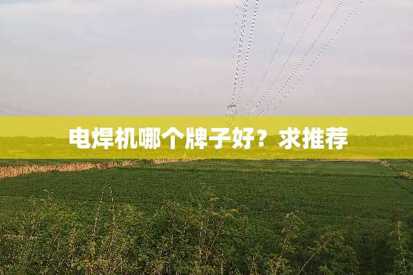 电焊机哪个牌子好？求推荐