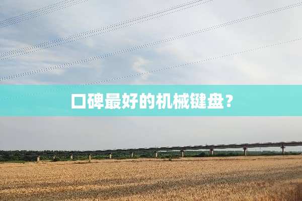 口碑最好的机械键盘？