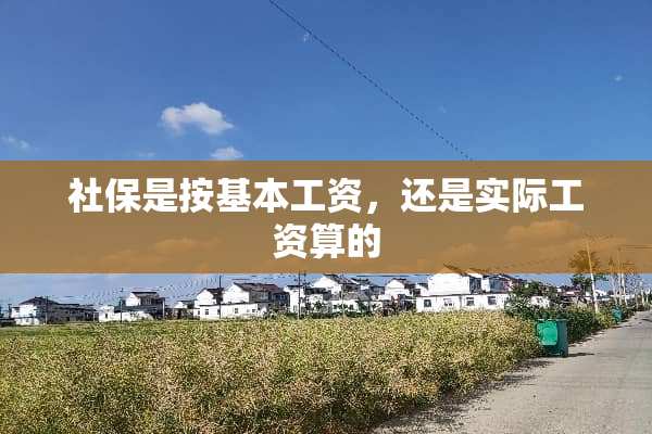 社保是按基本工资，还是实际工资算的