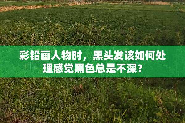 彩铅画人物时，黑头发该如何处理感觉黑色总是不深？