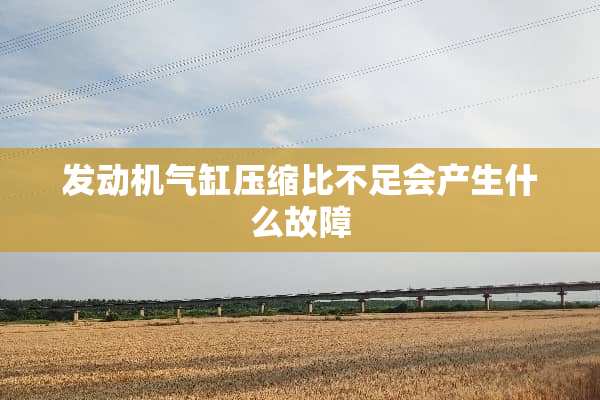 发动机气缸压缩比不足会产生什么故障