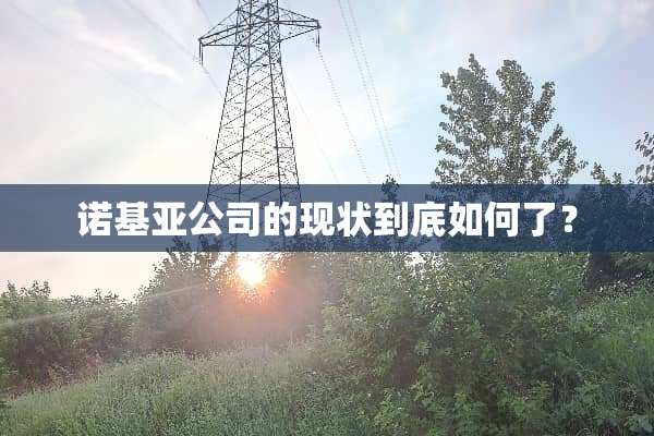 诺基亚公司的现状到底如何了？