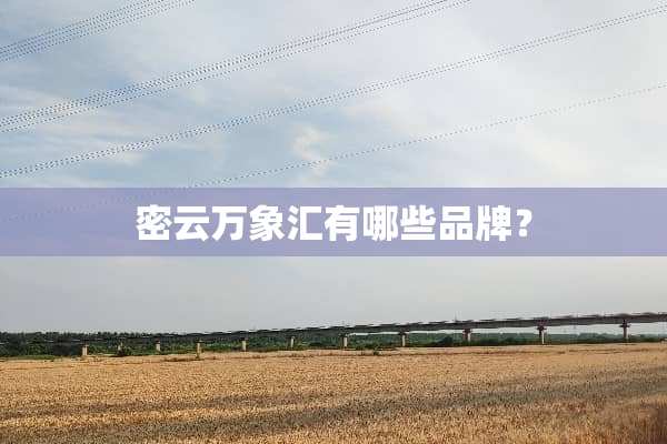 密云万象汇有哪些品牌？