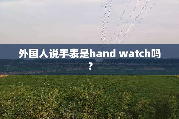 外国人说手表是hand watch吗？