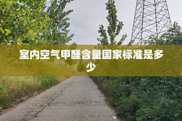 室内空气甲醛含量国家标准是多少