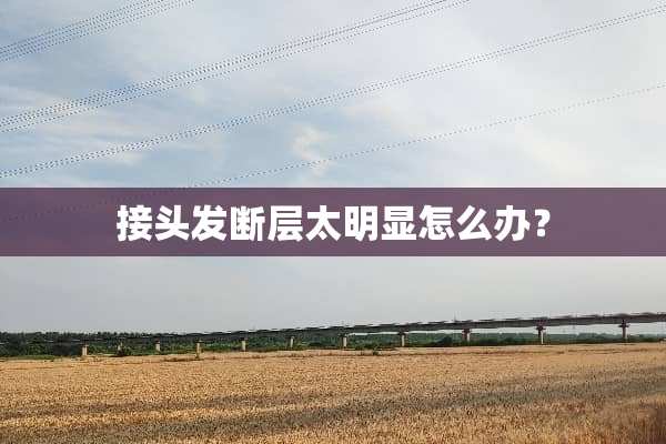 接头发断层太明显怎么办？