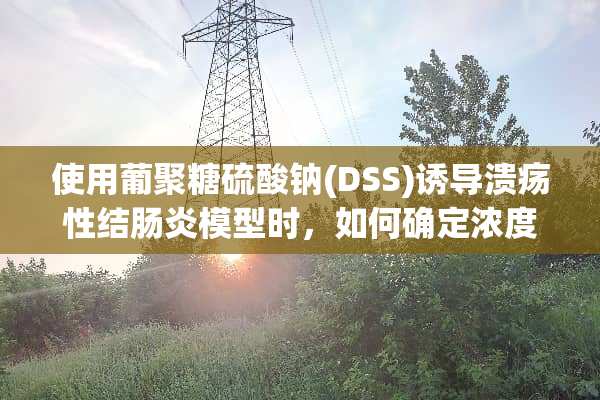 使用葡聚糖硫酸钠(DSS)诱导溃疡性结肠炎模型时，如何确定浓度？