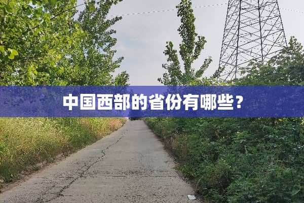 中国西部的省份有哪些？