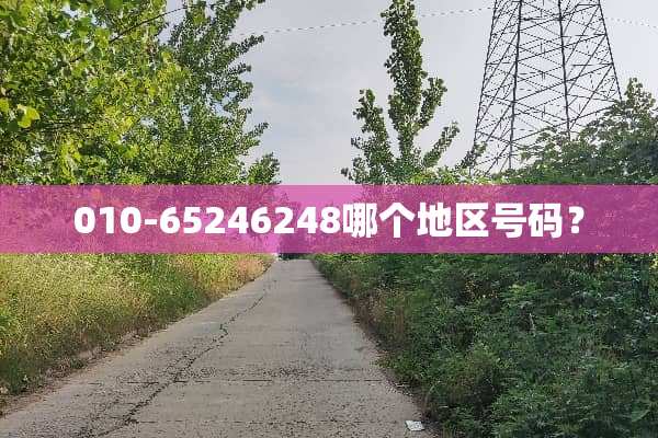 010-65246248哪个地区号码？