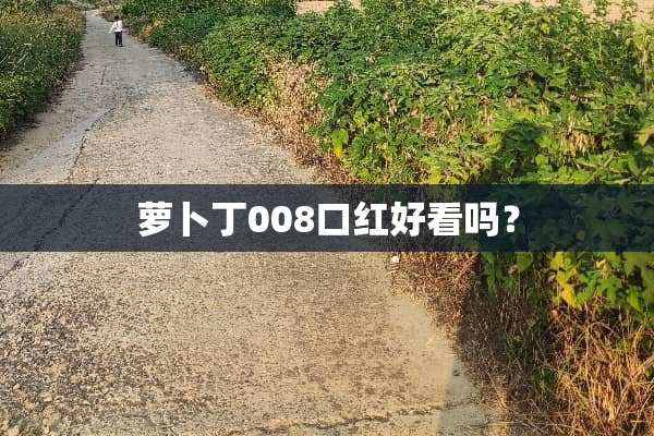 萝卜丁008口红好看吗？