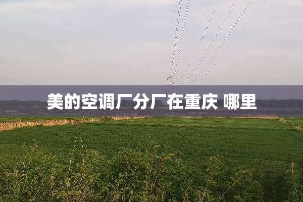 美的空调厂分厂在重庆 哪里