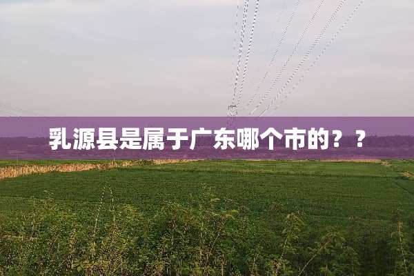*源县是属于广东哪个市的？？