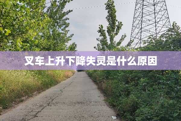 叉车上升下降失灵是什么原因