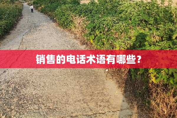 销售的电话术语有哪些？