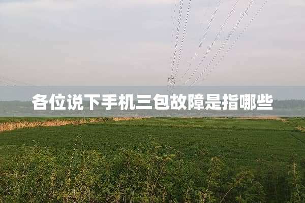各位说下手机三包故障是指哪些