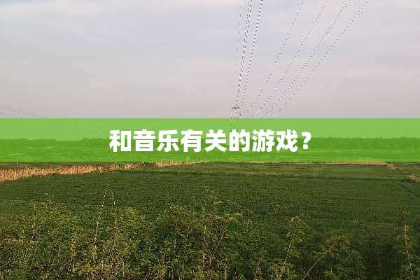 和音乐有关的游戏？