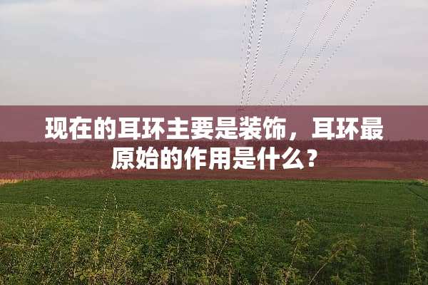 现在的耳环主要是装饰，耳环最原始的作用是什么？
